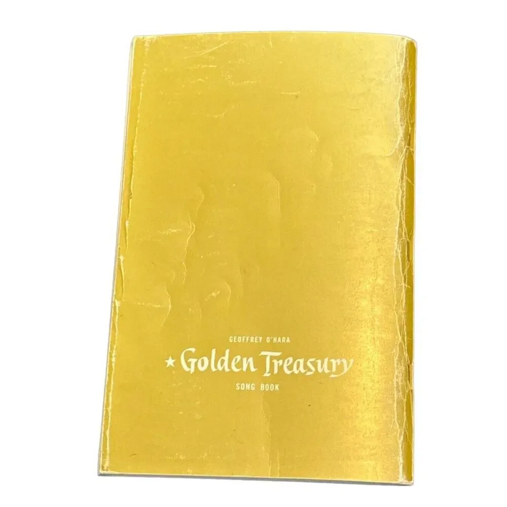 Golden Treasury Song Book by Geoffrey O'Hara 1943 VTG Antique‎ Music Piano READ